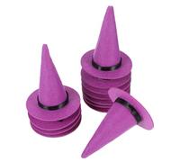 Abaodam 12 Pièces Chapeau de Sorcière Léger et Polyvalent Mini en Feutre Couleur Pourpre pour Décoration d'halloween pour Bricolage et Accessoires de Fête pour Bouteille ou Cupcake