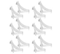 Abaodam 12 Pièces Crochets Métalliques en Aluminium, Support de Tablette | Maintien Ferme des Montants, Structure Simple, Argenté, Installation Facile, pour Glacières et Congélateurs