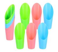 Abaodam 12 pièces Kit Pelles Plastique pour Succulentes Pelles pour Rempotage Outils Compacts pour Jardinage Intérieur et Micro-Paysage Couleurs Assorties Balcon et Terrarium