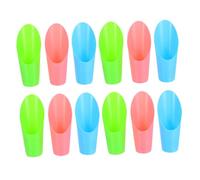 Abaodam 12 pièces Miniature Plant Cultivation Plastic Scoops Lightweight Gardening Hand Tools for Transplanting and Potting in Vibrant Colors