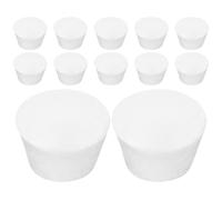 Abaodam 12 Pièces Modèles de Gâteau Factice en Mousse Légers et Polyvalents pour Décorations Créatives de Cupcakes et Fêtes, Matériau Écume Noir pour Célébrations et Pâtisserie
