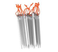 Abaodam 12 Pièces Piquets de Aluminium Renforcé Lot de Résistants Au Vent Adaptés pour Camping Randonnée Activités Extérieures de Rangement