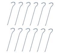 Abaodam 12 Pièces piquets de Tente enjeux Sol de Plein air Forme pour Acier Camping Tent Stakes Accessoires de Tente Clou de Tente Durable pieu de Pique- Piquet de Tente Fonte
