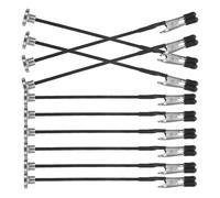 Abaodam 12 Pinces Crocodile Flexibles avec Base en Fer Magnétique, Outil Pratique en Acier Inoxydable pour Peinture et Soudure la Main, pour Modélistes et Artisans