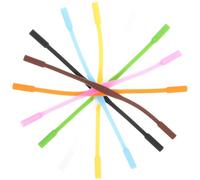 Abaodam 12pcs Cordons de Lunettes en Silicone Antidérapants pour Garçon et Filles, Accessoires Colorés pour Lunettes de Sport, Maintien Sécurisé Lors des Activités Couleur Aléatoire