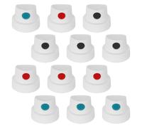 Abaodam 12pcs Embouts de Pulvérisateur en Plastique Buses de Pulvérisation à Gros Bouchon, Design Portable et Précision pour Projets de Peinture et Travaux Extérieurs
