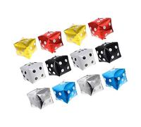 Abaodam 12Pièces Ballons Gonflables Dés Aluminium Décoration pour Fêtes Thèmes Jeux Parfait pour Événements Festifs