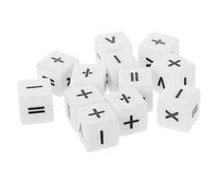 Abaodam 12pièces Lot de Dés pour Enseignement des Mathématiques Accessoire De Jeu Éducatif pour Garçon Fille
