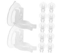 Abaodam 12Pièces Pince de Ventouse Transparent pour Bougies Électriques Accessoires de Décoration Murale pour Événements et Compatible Surfaces Lisses