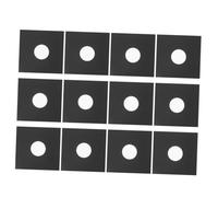 Abaodam 12pièces Pochette De pour Housses Kraft Noir pour Albums Rangement Et des Disques