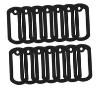 Abaodam 12pièces Silencieux Silicone pour Médaille De Chien Protection des Dog Tags Militaires Réduit Le Bruit Et Protége Les Bords