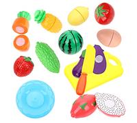 Abaodam 13 pièces Cuisine Garçon Fille Fruits Légumes à Couper Jouets Alimentaires Éducatifs Sécurité Éveils Sensoriels