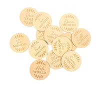 Abaodam 13pièces Disques Bois Pour Suivi Mensuel Cartes Jalons Bois Avec Designs Créatifs Pour Capturer Les Moments Précieux Première Année
