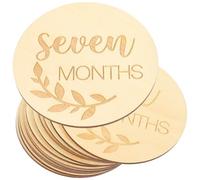 Abaodam 14 Pièces Accessoires Photo Bébé Clips Plaque Blocs Jouets Bol Livre De Bébé Mois Articles Pour Bébés Épingles Annonce Bonjour Néon Enfant En Âge Sucette Naissance Album Bois