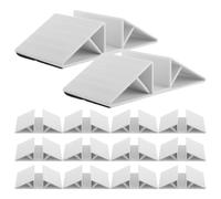 Abaodam 14 Pièces Support Triangulaire en Abs pour Barrière de Protection pour Animaux, Stabilisateur Blanc Surface de Contact Élargie pour Balcon et Chambre