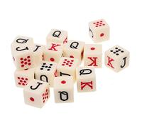 Abaodam 15 pièces Dés de Poker Acryliques Accessoires de Jeu Amusants pour Fêtes Jeux Anniversaire et Décoration de Table