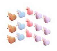 Abaodam 15 Pièces Figurines Miniatures Résine Colorées Décorations Animales pour Jardin Voiture Maison et Paysage de Poupée