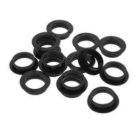 Abaodam 15 Pièces Joint D'étanchéité du Capteur de Marche Arrière et Anneaux de Retenue en Caoutchouc Noir pour Radar de Recul Voiture, Matériau Résistant aux Intempéries, Conception