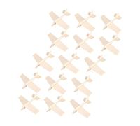 Abaodam 15 Pièces Lot de Avions Bois Vierge Soi-même Jouets à Décorer pour Bricolage Ornements Intérieur Bois Brut