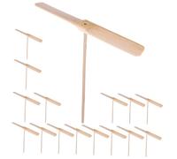 Abaodam 15 pièces Lot Jouets Libellule Bois à Frotter Main pour Extérieur Jeu Interactif Familial