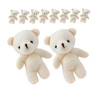 Abaodam 15 pièces Mini Ours Peluche Suspendu Décoratif Coton PP pour DIY Accessoires Sac Cadeau
