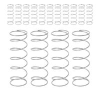 Abaodam 15 Pièces Ressort de Bouton Poussoir pour Réservoir Wc en Acier | Pièce de Rechange 2x0,6 Pouce, Installation Rapide, Usage Résidentiel et Locatif, Couleur Argenté