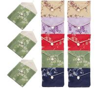 Abaodam 15pcs Pochette à Bijoux en Tissu Style Chinois, Paquet de Rangement pour Bijoux Délicats, Protection Sûre pour Petits Objets Lors de Fêtes