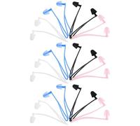 Abaodam 16 Paires de Bouchons D'oreilles avec Corde Étanches en Silicone Confortables et Portables, Natation Voyages