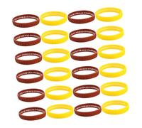 Abaodam 16 Pièces Bracelets Silicone Sanskrit Élastiques Adaptés Hommes Femmes Confortables et Flexibles pour Événements et Usage