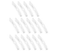 Abaodam 16pcs Réflecteurs de Vélo en Plastique Blanc pour Rayons, Installation Facile, Design Réfléchissant, Sécurité Nocturne et Décoration Attrayante