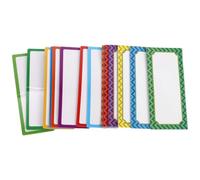 Abaodam 16pièces Étiquettes Magnétiques Colorées Effaçables pour Tableau Badges Nominales Réutilisables pour École Bureau Réfrigérateur Identification Facile et Organisation Pratique