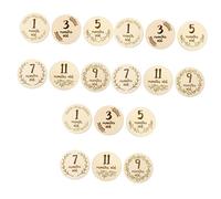 Abaodam 18pièces Cartes De Jalons Pour Bébés De Cartes à Double Face Pour Suivre La Croissance Des Nourrissons Accessoires De Maternité Pour Garçons Et Filles Pour Partager Réseaux