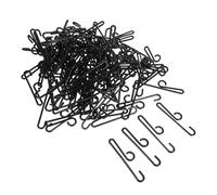 Abaodam 190 Crochets Utilitaires en Plastique Noir, Solution Gain de Place Polyvalente, Crochets Porte-serviettes en Pp Anti-âge de 10,5 Cm pour Salle de Bain Cuisine