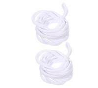 Abaodam 192 Pièces Cordon Élastique à Tresser Blanc pour Métier à Tisser | Acrylique, Boucles Préformées Prêtes à L’emploi, Usage en Club Éducation, Compatible Accessoires