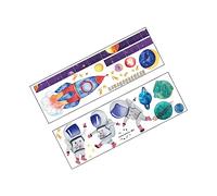 Abaodam 1ensemble Autocollant Mural Amovible De Mesure De Hauteur Pour Décalcomanie Décorative Motif Astronaute Pour Suivre La Croissance Pour Chambre La Salle De Jeux Nursery