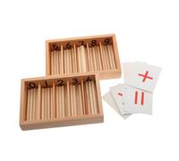 Abaodam 1ensemble Boîte à Broches Montessori Outils Éducatifs pour Apprentissage Mathématique Développement Pensée Logique Et Exploration Amusante des Mathématiques