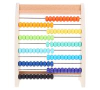 Abaodam 1Ensemble Boulier de Calcul Bois pour Garçon Fille Éducatif de Mathématiques Montessori Développement Coordination et Pensée Critique