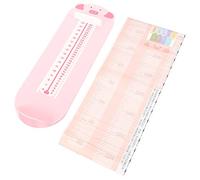 Abaodam 1ensemble Dispositif De Mesure De Pied Pour Garçon Fille Jauge Pratique Pour Suivre La Croissance Avec Autocollants Muraux Cartoons Outil Pour Maison