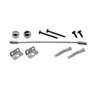 Abaodam 1Ensemble Fixation Basculement pour Connecteur Mural Inoxydable pour Armoires Bureaux Protection Chutes