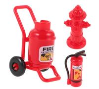Abaodam 1Ensemble Mini Extincteurs Décoratifs pour Accessoires Miniatures de Incendie pour Aménagement de Modèles