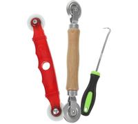 Abaodam 1ensemble Outil de Roulement pour Moustiquaire avec Poignée Roulettes Doubles à Roulements pour Fenêtres et Portes et Portable pour Réparation Écrans Couleur Couleur Aléatoire