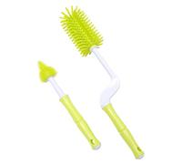 Abaodam 1ensemble Set De Brosses Nettoyantes Pour Biberons Et Tétines Ensemble De Brosses Rotatives De Qualité Alimentaire Accessoires De Nettoyage Pour Nourrissons Jaune