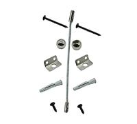 Abaodam 1ensemble Set De Connecteurs Anti-basculement Pour Meubles Ancrage Mural Sécurisé Pour Personnes Âgées Kit Inoxydable Pour Tables Armoires Étagères Et Dresser