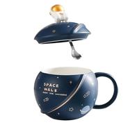 Abaodam 1ensemble Tasse Céramique Astronautique Grande Capacité Forme Planète Décorative Stable et Facile à Nettoyer Original pour Amateurs Espace Plusieurs styles