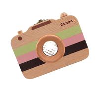 Abaodam 1pièce Boîte à Dents Bois Appareil Photo Pour Rangement Pratique Des Dents De Lait Souvenirs Mignons Et Créatifs Trois Couleurs