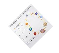 Abaodam 1pièce Couverture Cartoon Décor Photographique Doux Et avec Date pour Souvenirs Blanc