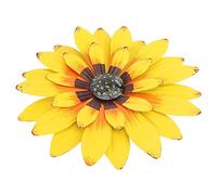 Abaodam 1pièce Décoration Murale Fer Jaune Accroche Fleur De Marguerite Élégant Ornement Pour Salon Chambre Ou Extérieur Accessoire Artistique Et Naturel Pour Mur Et Clôture