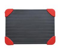 Abaodam 1pièce Planche de Décongélation Rapide pour Viande Steak et Aliments Congelés Alliage Aluminium avec Silicone Anti-dérapant