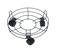 Abaodam 1pièce Plateau pour Pot de Fleur Grand Format Métal Robuste avec roulettes Pivotantes à Frein Support Mobile pour Gros Pots de Fleurs Intérieur et Extérieur Couleur Vert Olive