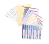 Abaodam 2 ensembles Autocollants Transparents pour Clavier de Piano Touches Jeu de Notes pour Débutants Facile à Coller Résidu Adapté Clavier Électronique et Piano Adulte Garçon Fille